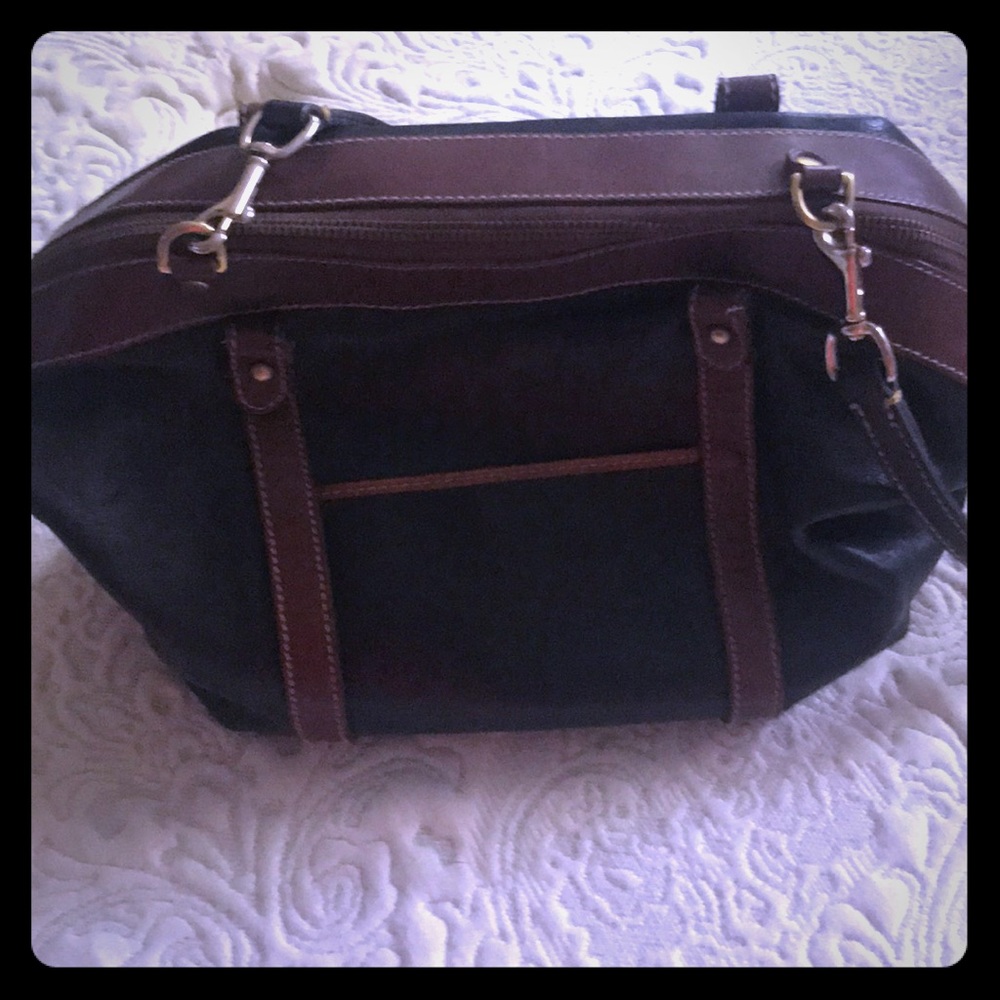 Black Brahmin leather handbag